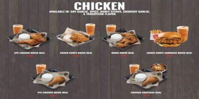 Bonchon Chicken Menu and Prices - SarkariResult
