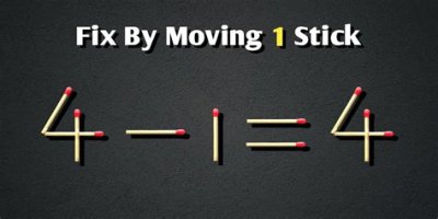 Matchstick Riddle: Solve 1x5=8 by Moving Just 1 Stick
